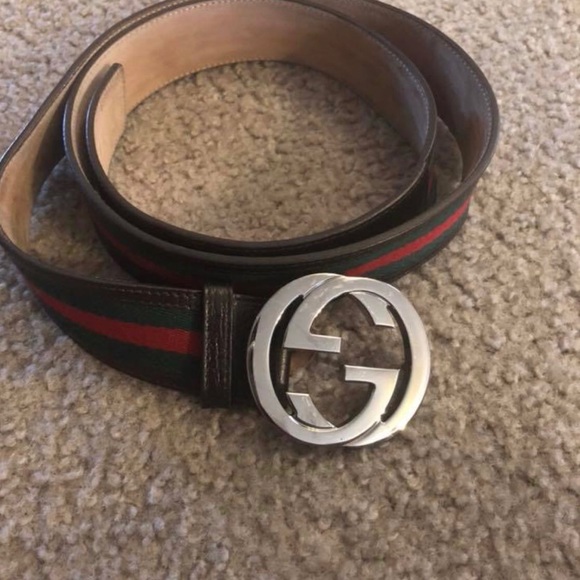Gucci Accessories - Unisex Gucci Belt (brown with green/red strip) Gucci Accessories - Unisex Gucci Belt (brown with green/red strip)